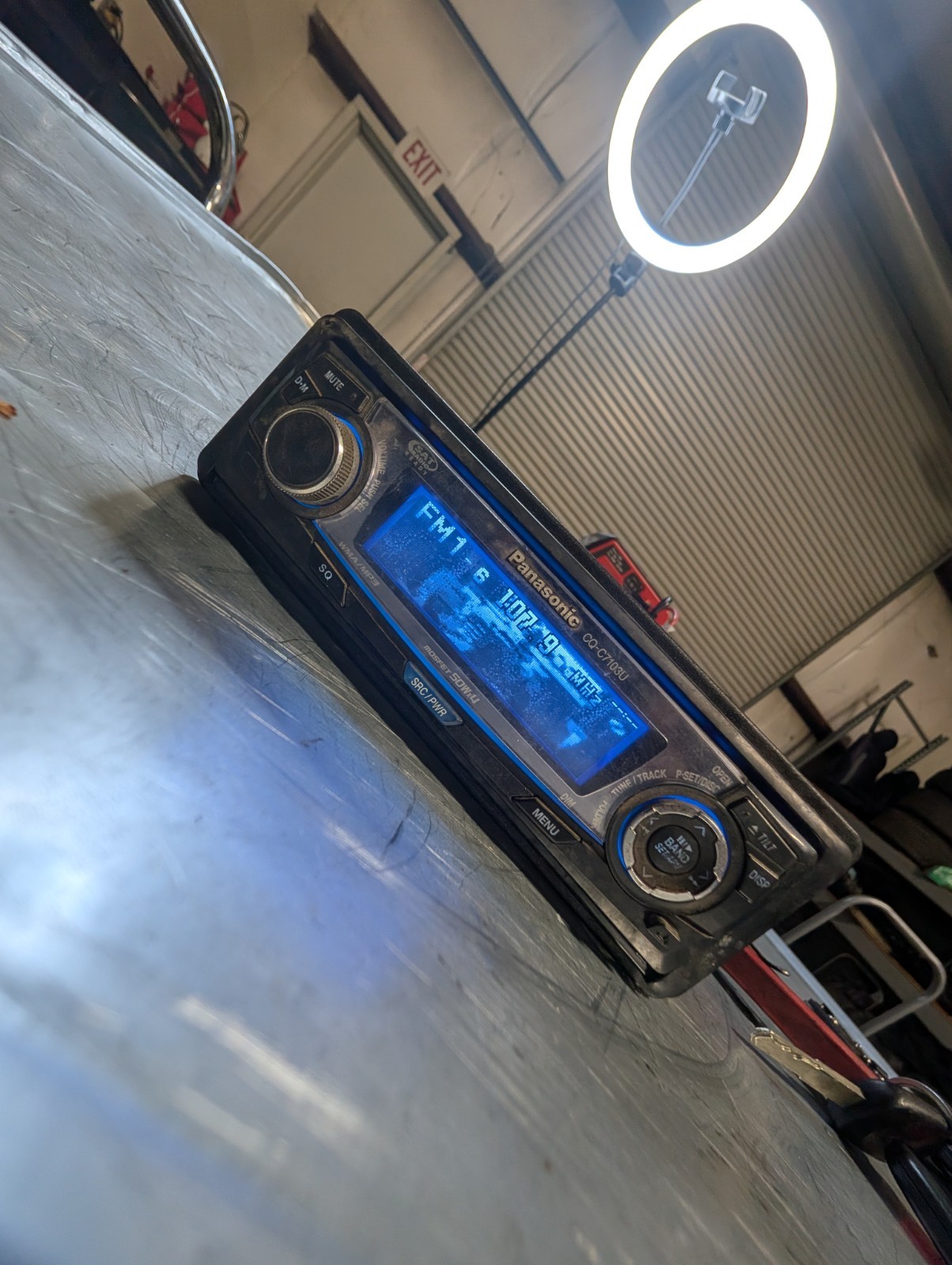 🔥RARE Panisonic CQ C7103U car stereo deck Graphics Display, Needs Repair