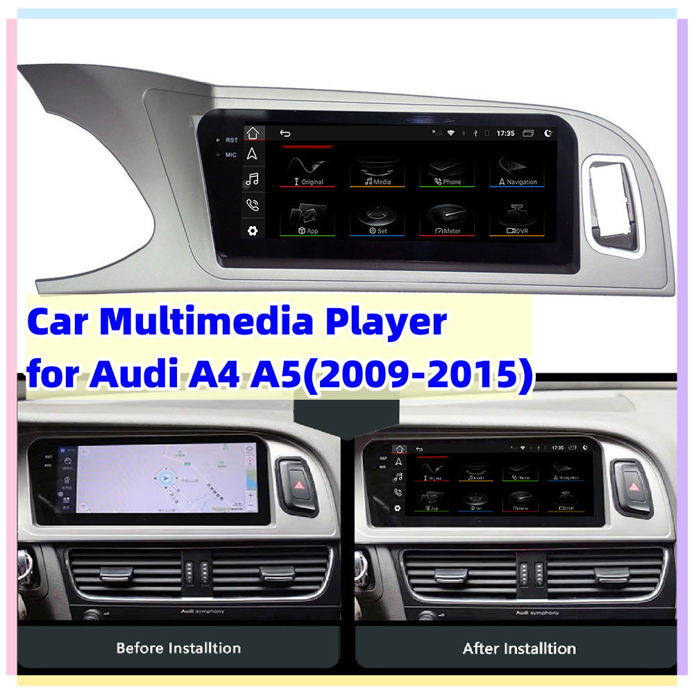 8.8″HD Car Stereo Player for Audi A4 A5 2009-2015 GPS Phonelink Wireless Carplay
