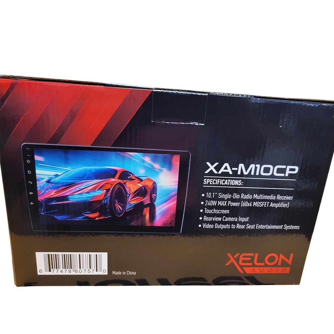 Xelon Audio XA-M10CP 1-DIN Car In-Dash Multimedia Receiver w/ 10.1″ Touchscreen