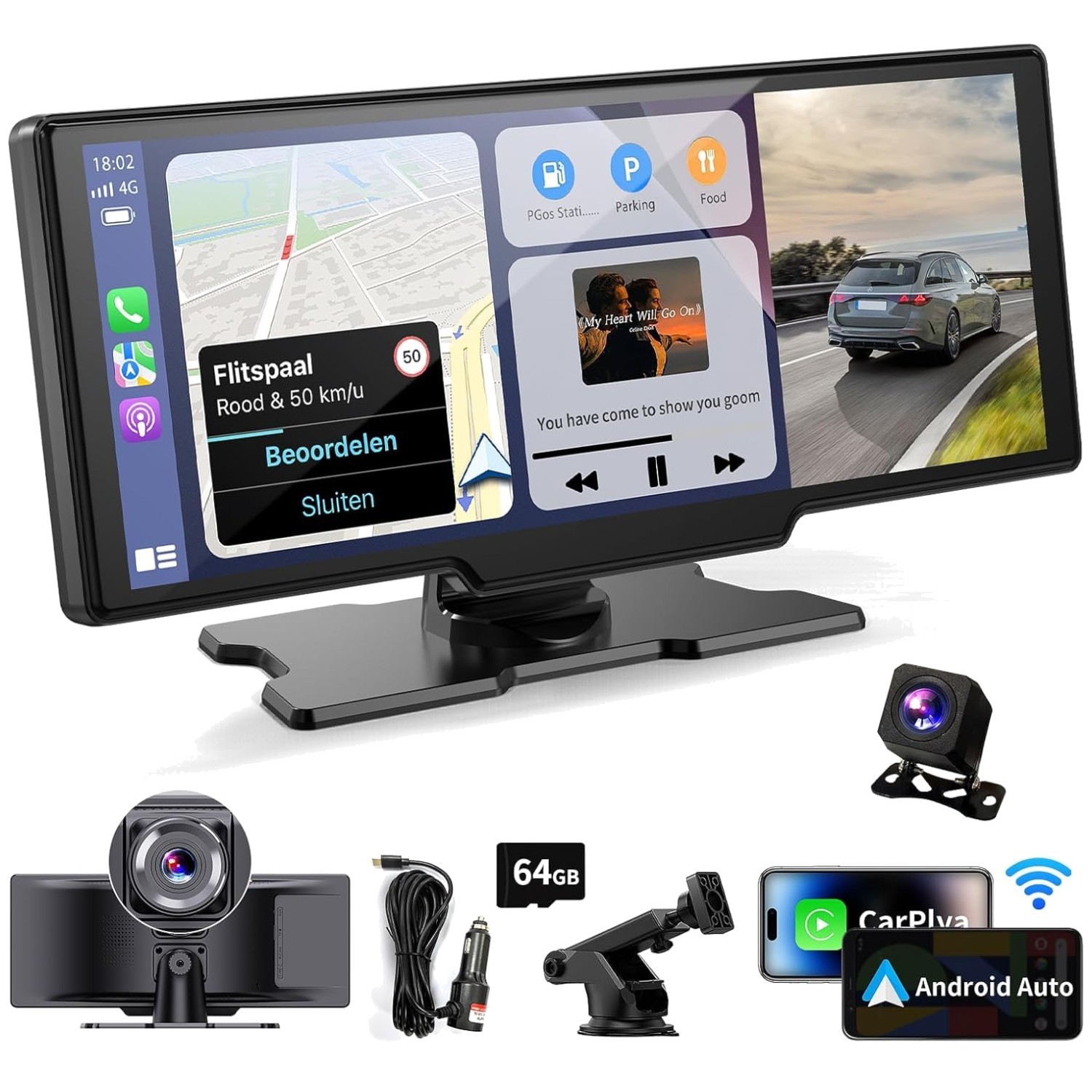10.26Inch Carplay & Android Auto Car Screen – GPS, Bluetooth