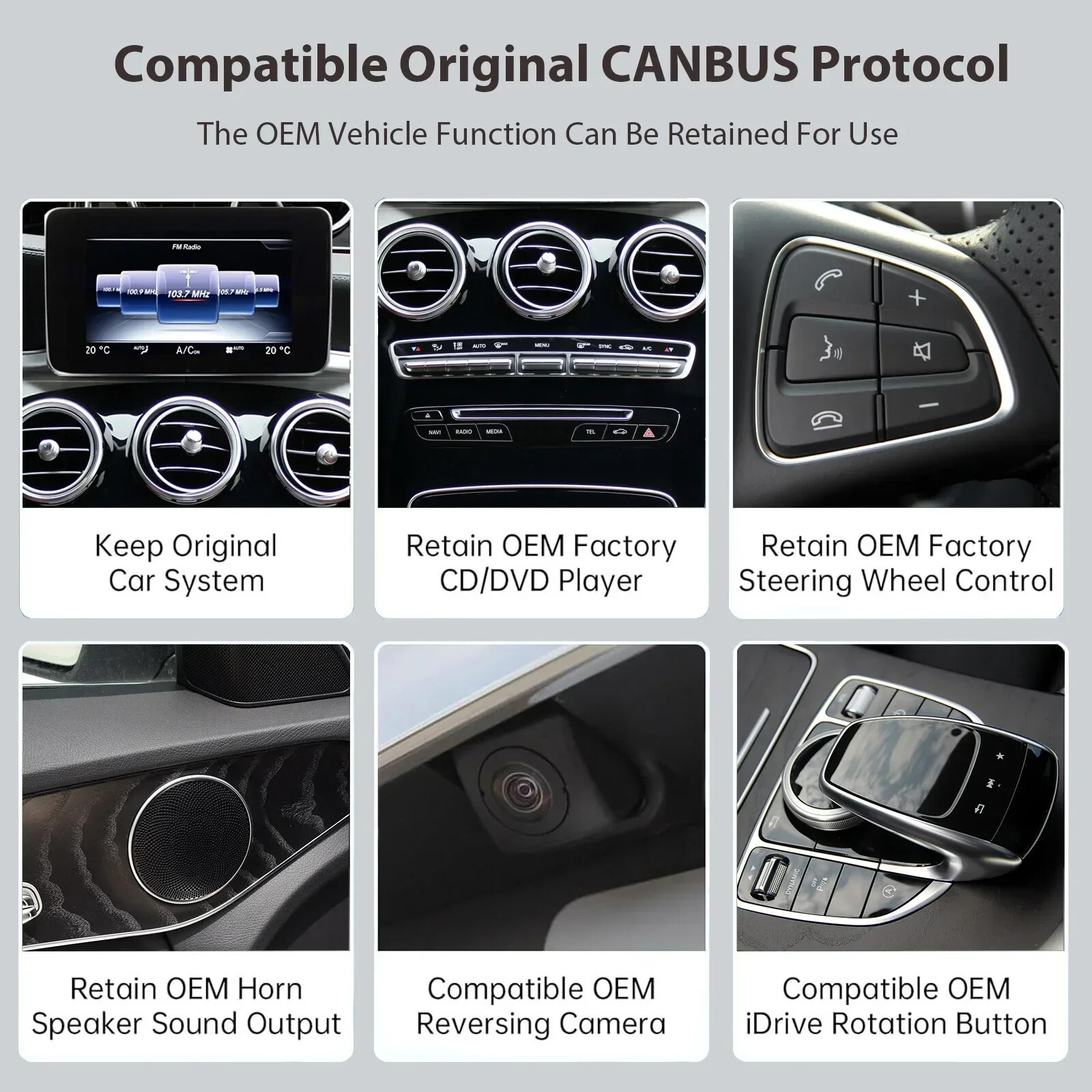 Wireless Carplay/Android Auto 12.3” Touch screen for Mercedes Benz GLA CLA GLC