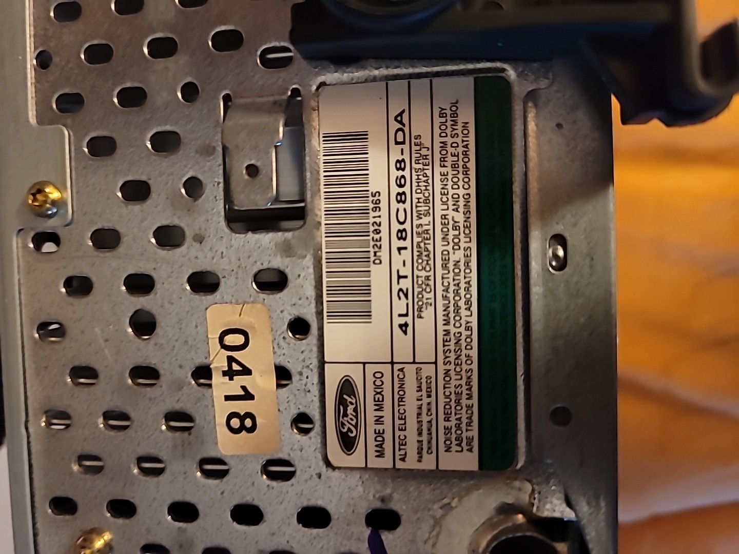 Ford Audio System 1999-2004 F150 Unit With 4 Speakers