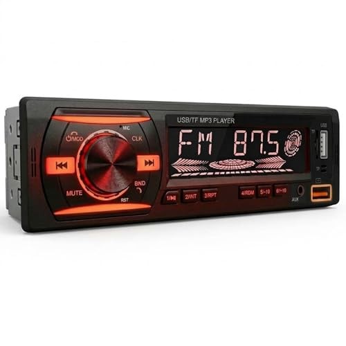 Bluetooth Car Stereo Bluetooth Audio Receiver – FM Radio MP3 Player with Hands