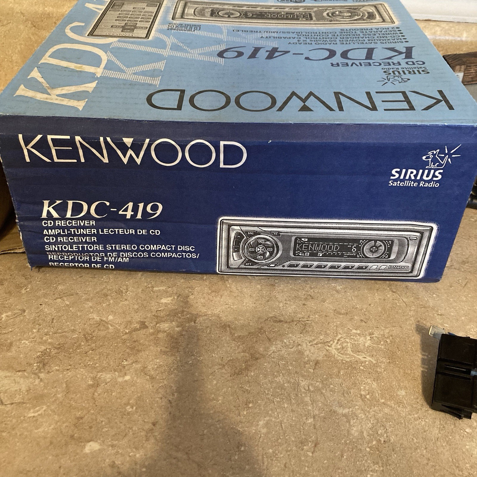 Kenwood KDC-419 CD Receiver Car Stereo w/ Remote Instruction Manual Box Tested