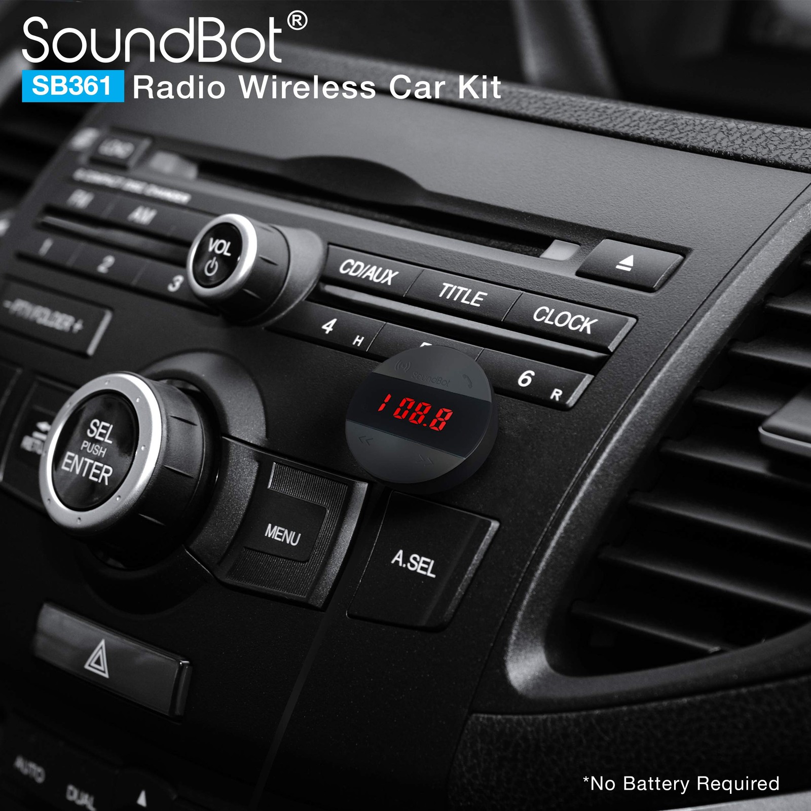 SB361 FM Radio Wireless Car Kit Universal Receiver Transmitter Accessory Full…