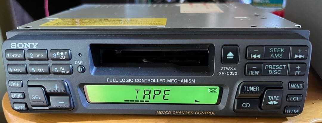 SONY XR-C330 FM AM Car Cassette Stereo Dolby B Metal MD CD Changer Open Tested