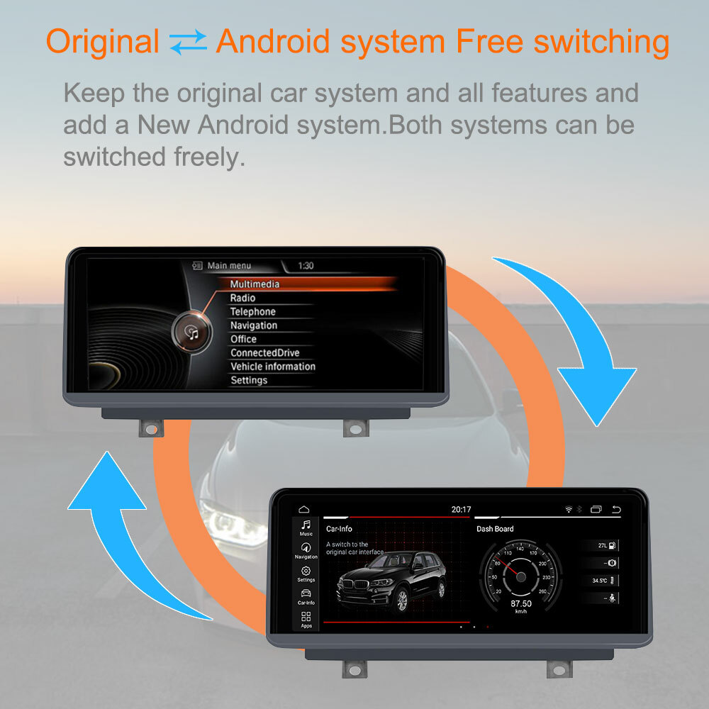 Head Unit for BWM 3 series 2 series 1 series X1 X3 2018-2020 Car GPS Navi 4G RDS