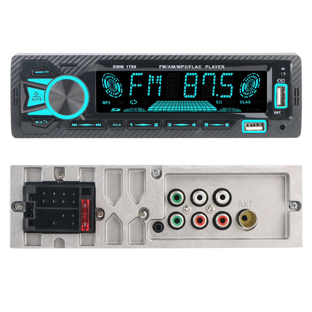 Single 1 DIN Car Stereo Radio Bluetooth MP3 Player AUX USB AM FM Audio Receiver