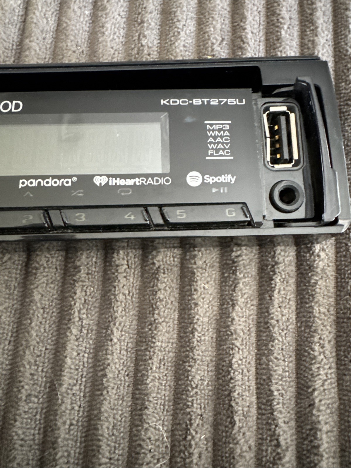Kenwood KDC-BT275U Stereo CD Player BT AUX USB MP3 Spotify *Faceplate*