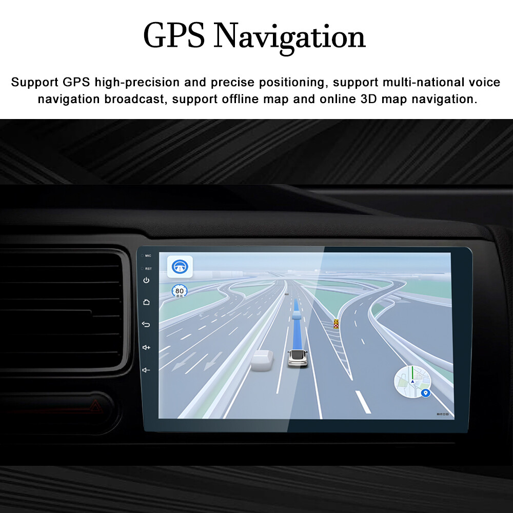 6+128G 2DIN 10” Car Radio Stereo Apple Carplay Android Auto DSP QLED Screen+Cam