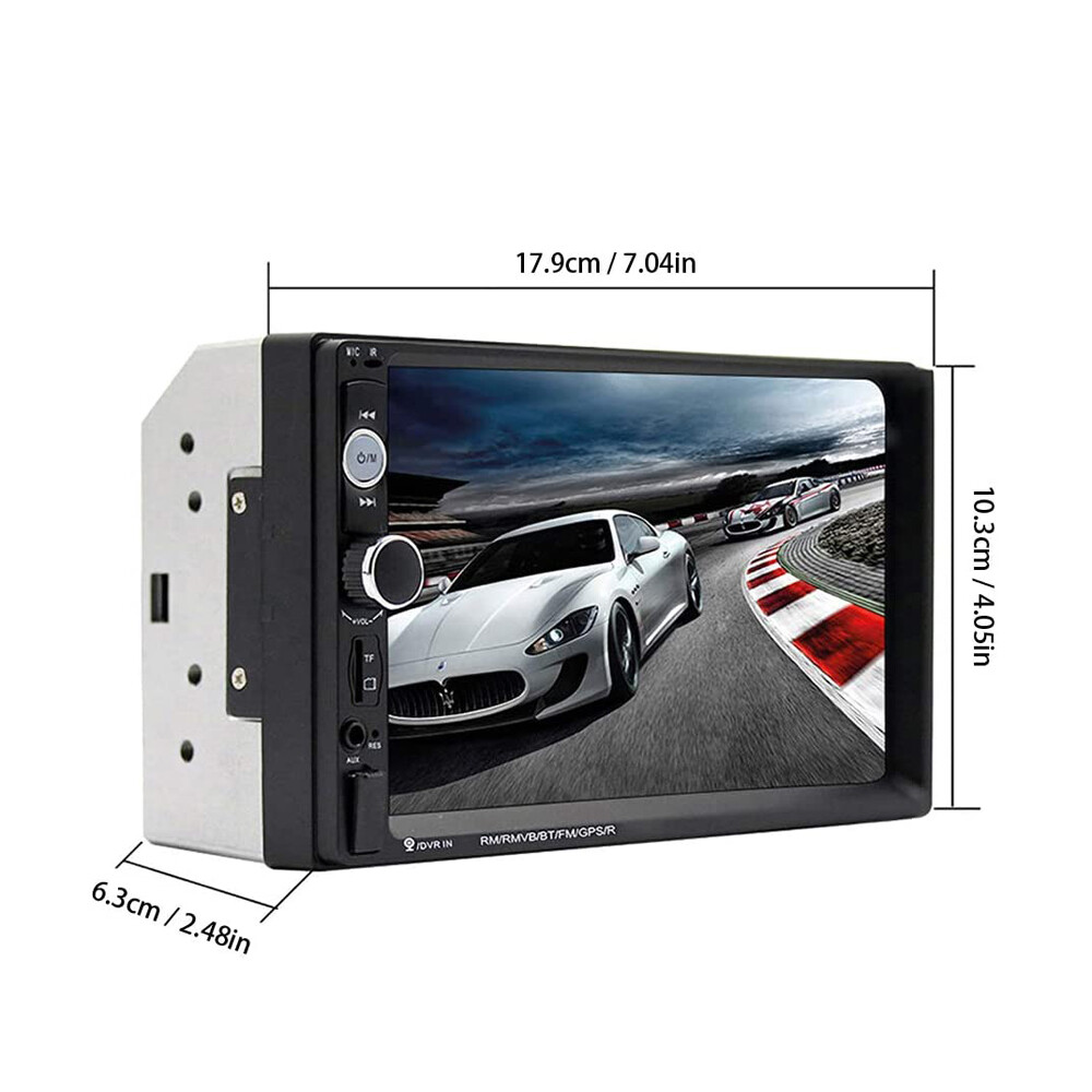 Car MP5 Player 7″ Double 2DIN Bluetooth Touch Screen Stereo Radio USB AUX Camera