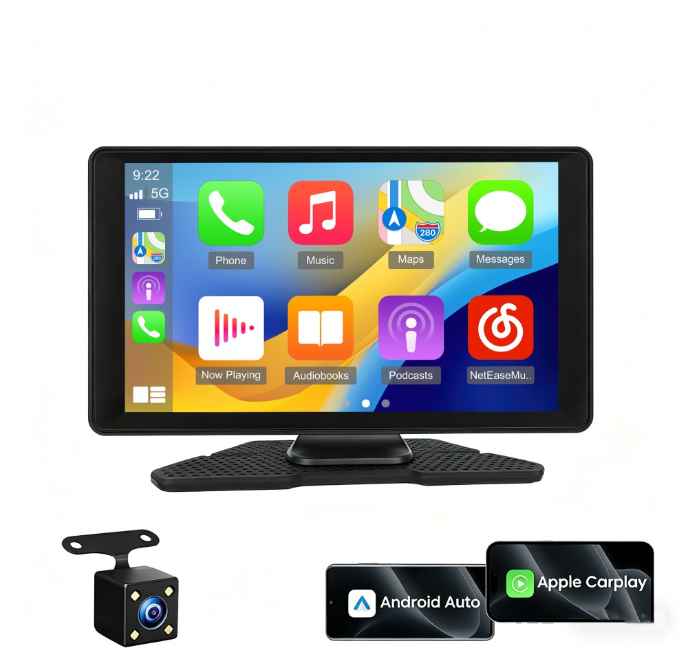 9″ Touch Screen Car Player Wireless CarPlay/Android Bluetooth & Camera Support