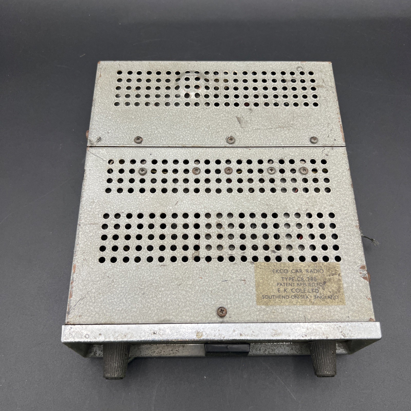 Vintage 1950s Ekco Car Radio CR280 – For Parts – Untested