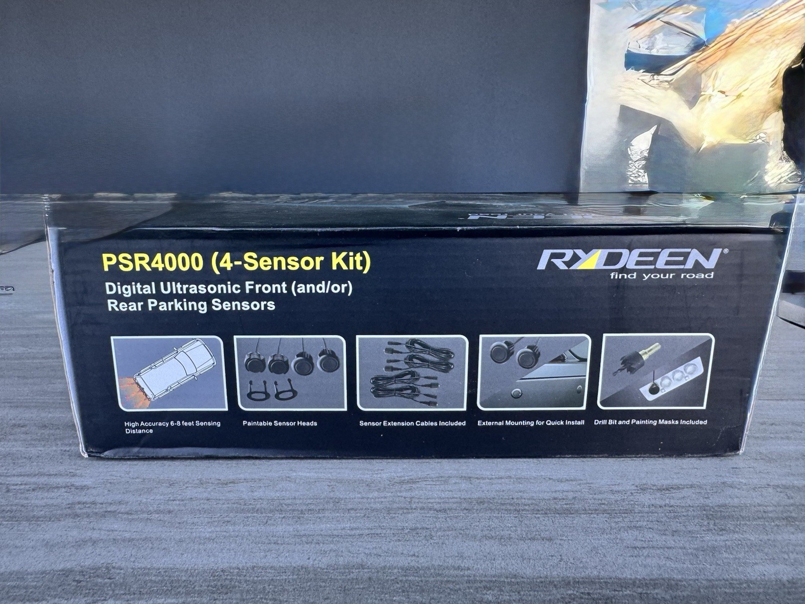 RYDEEN PSR4000 Digital Ultrasonic Parking Sensor for Rear/Front & PSK4