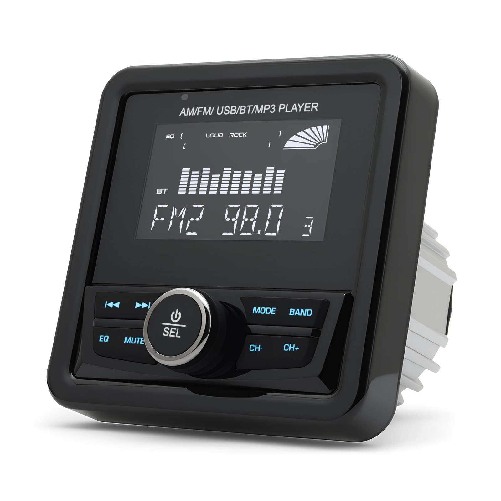 Marine Digital Media Receiver Bluetooth Waterproof LCD Display Boat Radio System