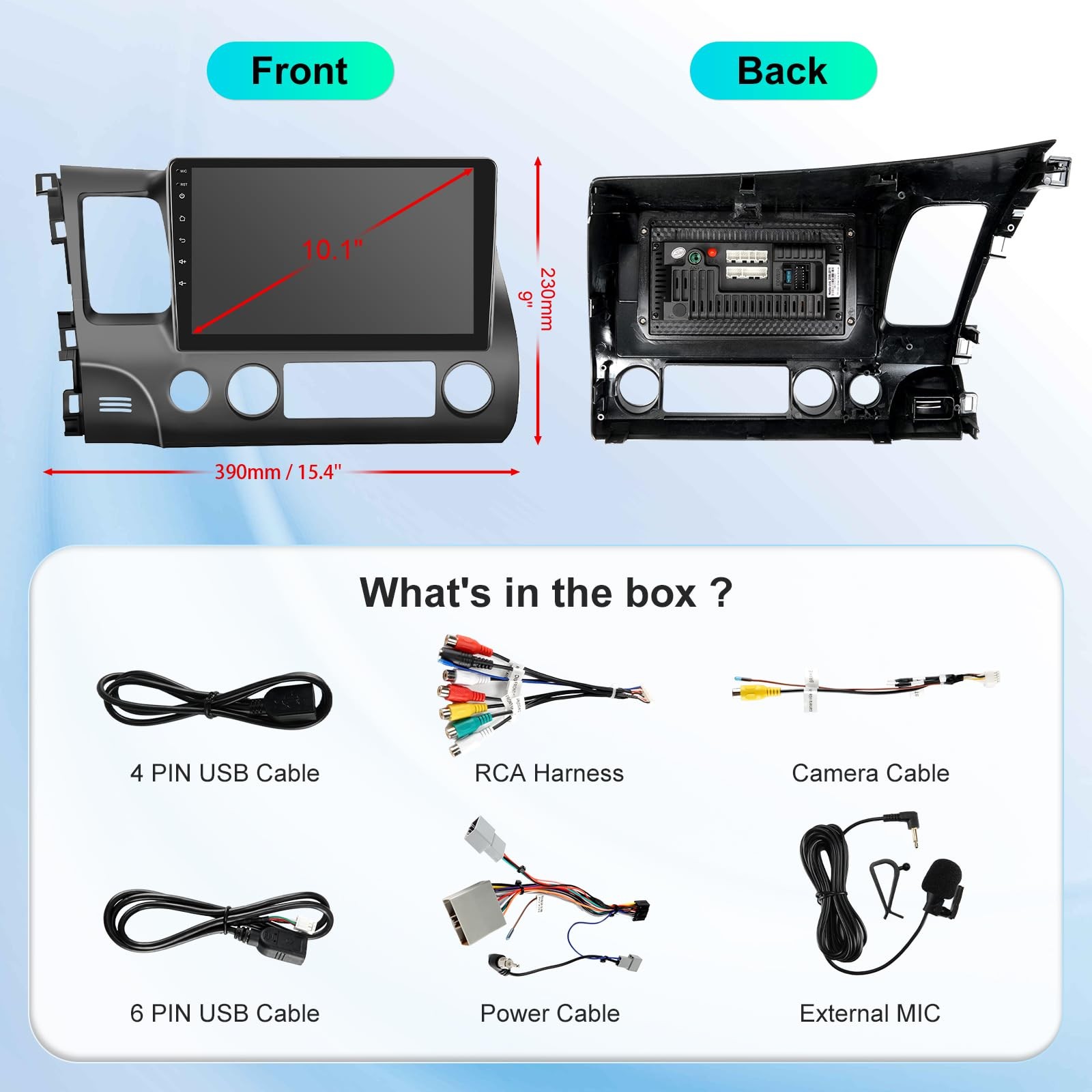 Car Stereo Radio for Honda Civic 2006 2007 2008 2009 2010 2011 with Wireless …