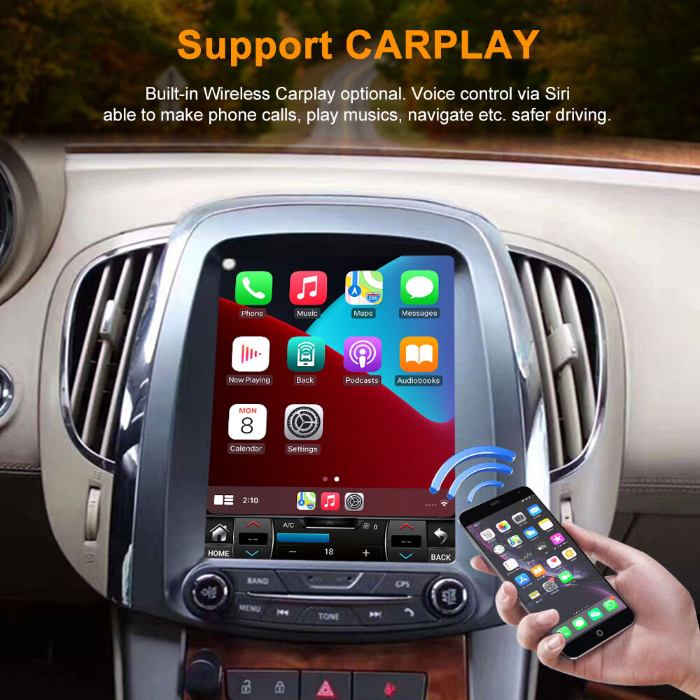 Android 13 Car Radio For Buick Lacrosse 2009-2012 Multimedia Video Player GPS BT