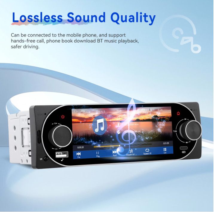 Estereo De Pantalla con Bluetooth Para Coche Carro Auto MP3 Player WMA/WAV/APE/F