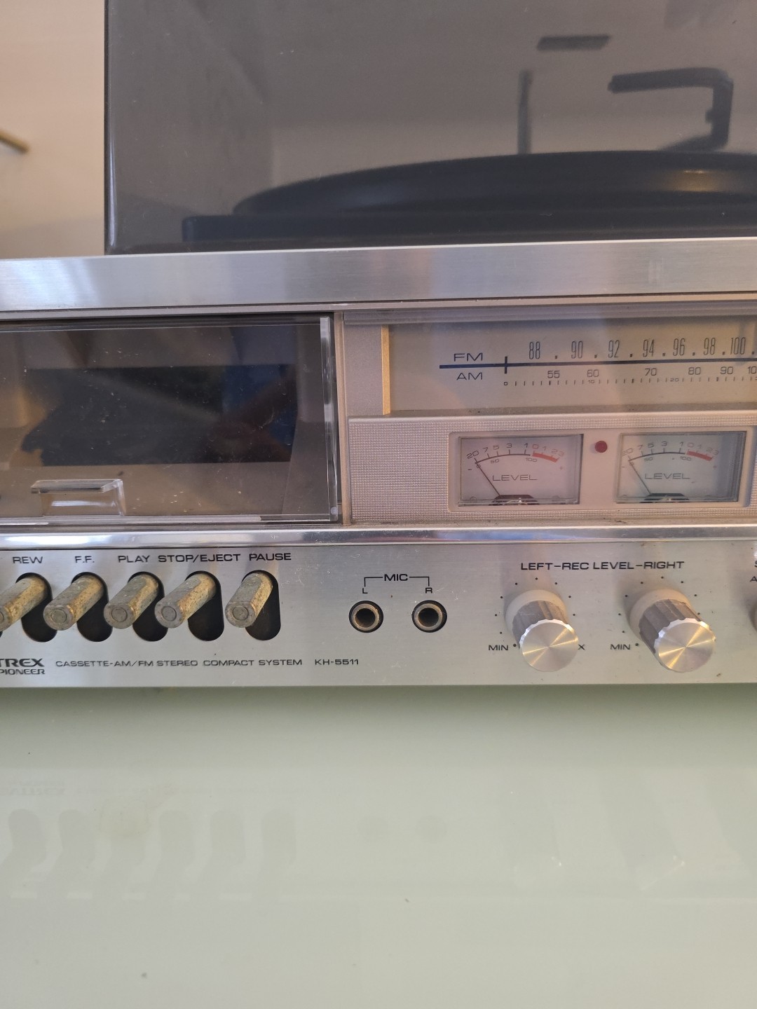 Vintage Centrex Record Player By Pioneer Model Number #KH5511 Powers On UNTESTED