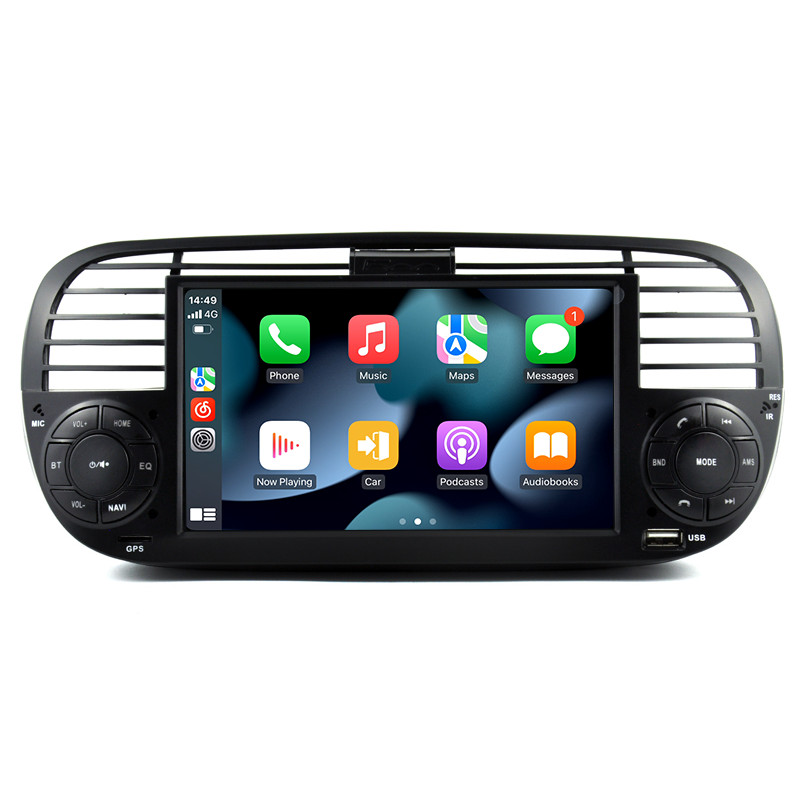 For Fiat 500 2010-2015 Car Stereo Radio 7″ Android 12 Carplay WiFi GPS 6GB+128GB