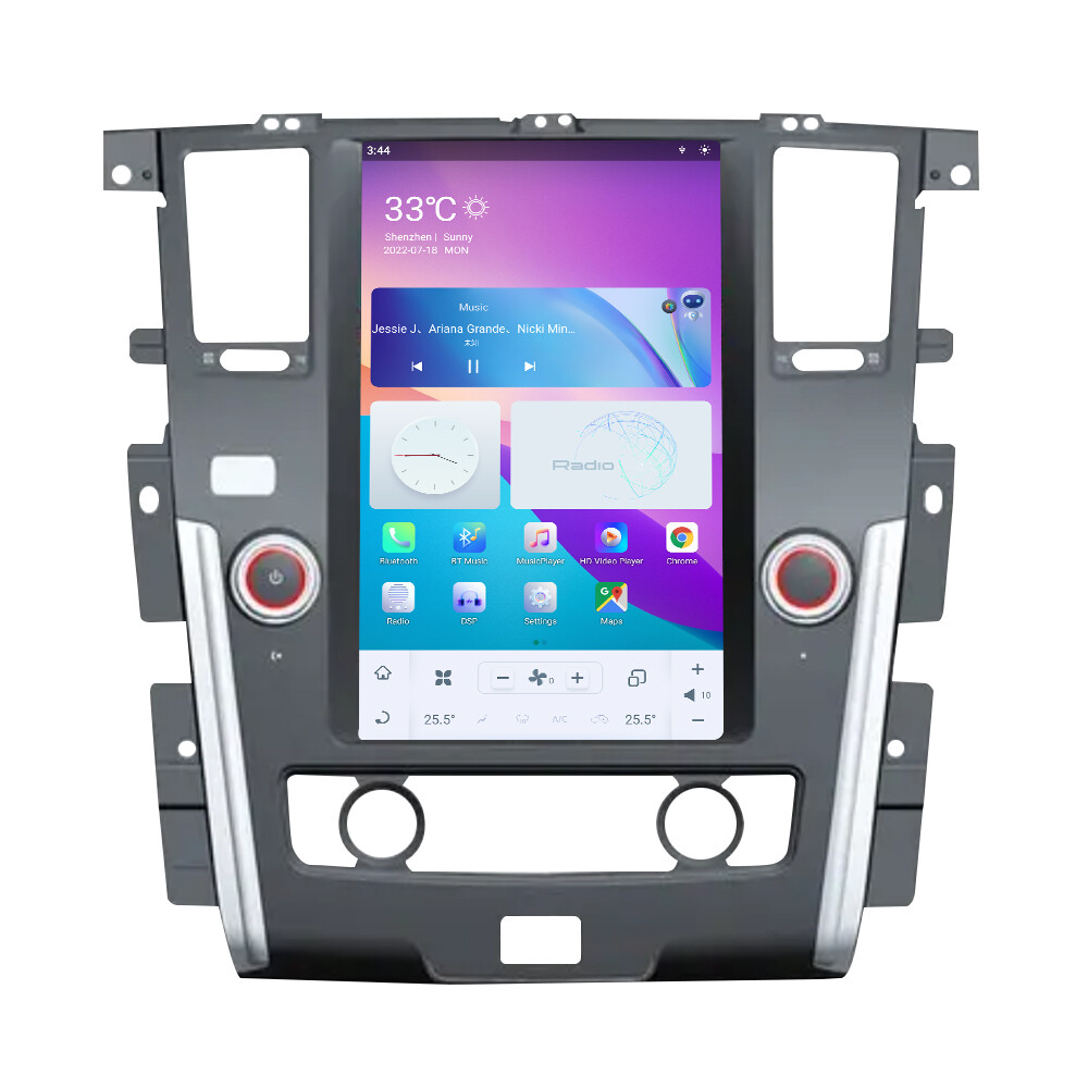 13.6″HD Car Stereo for Nissan Patrol SE 2012-2019 Silver GPS Navigation BT Music