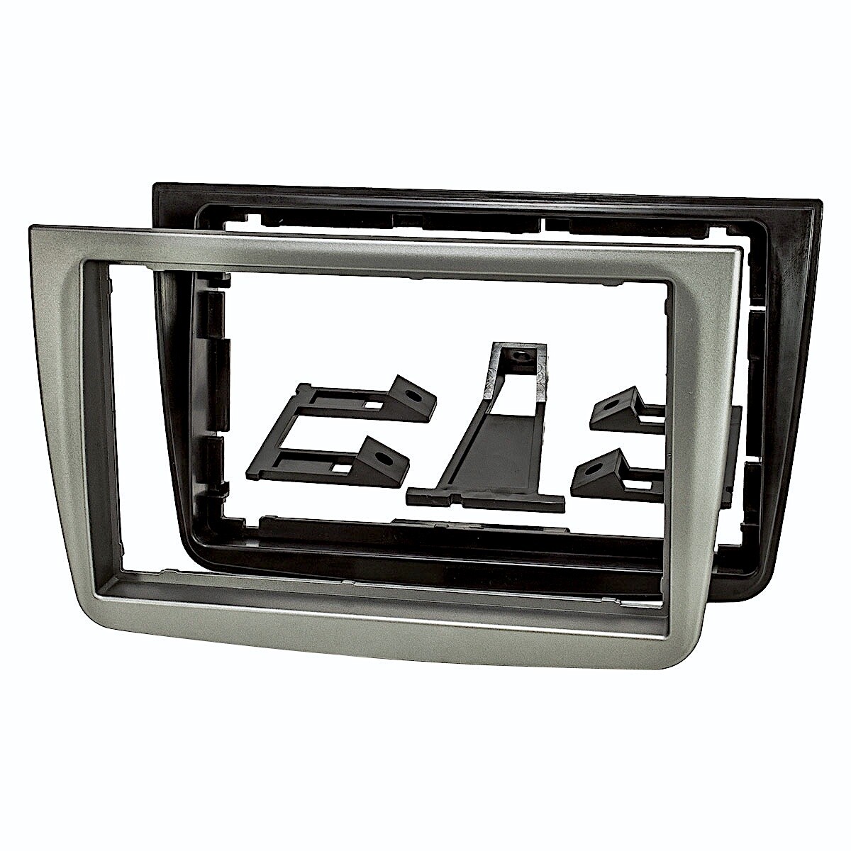 Double DIN Faceplate Alfa Romeo MiTo up to 7″ max 102x182mm in Glossy Titanium