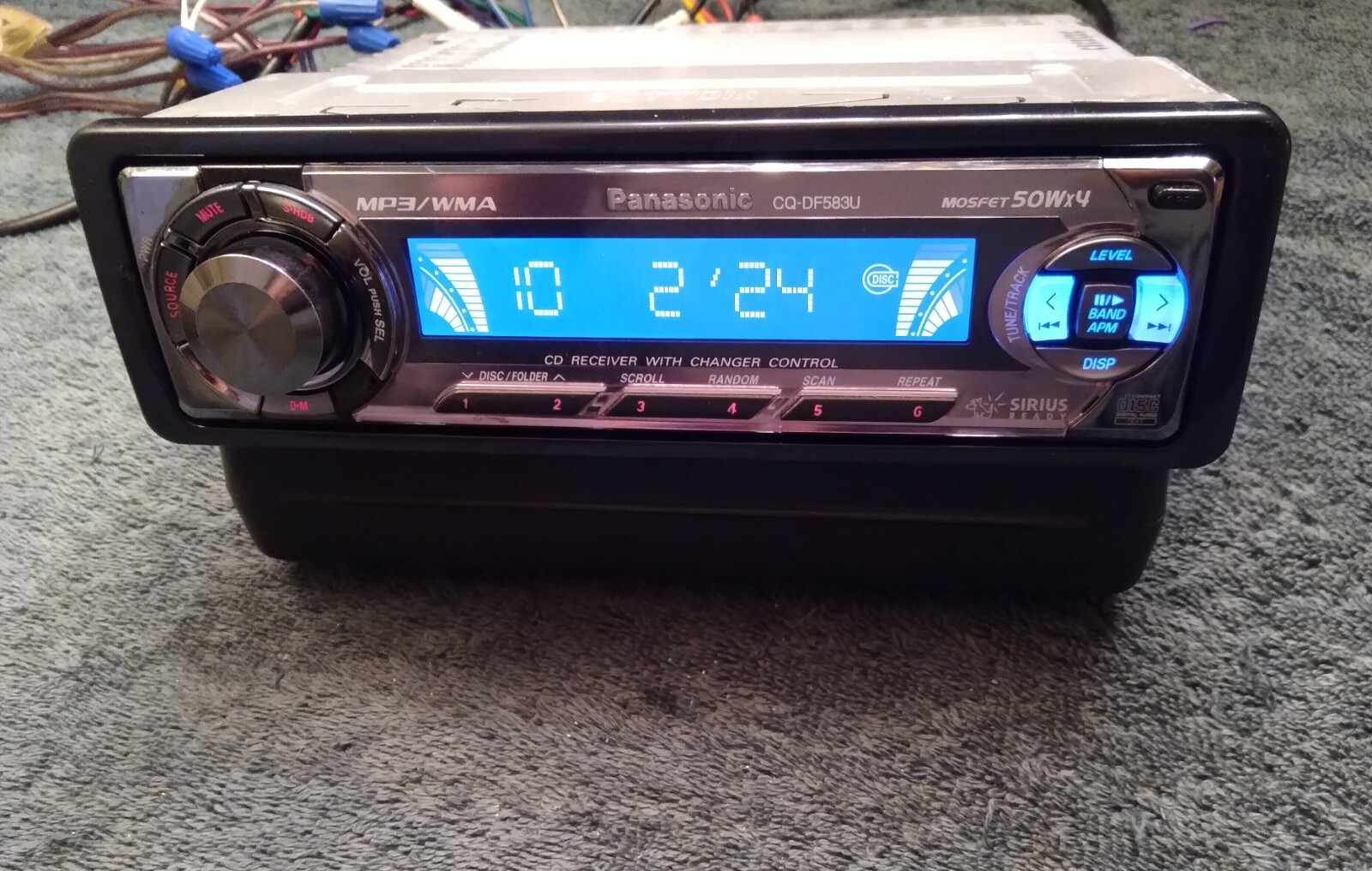 Panasonic CQ-DF583U, CD/MP3 Receiver, Tested !