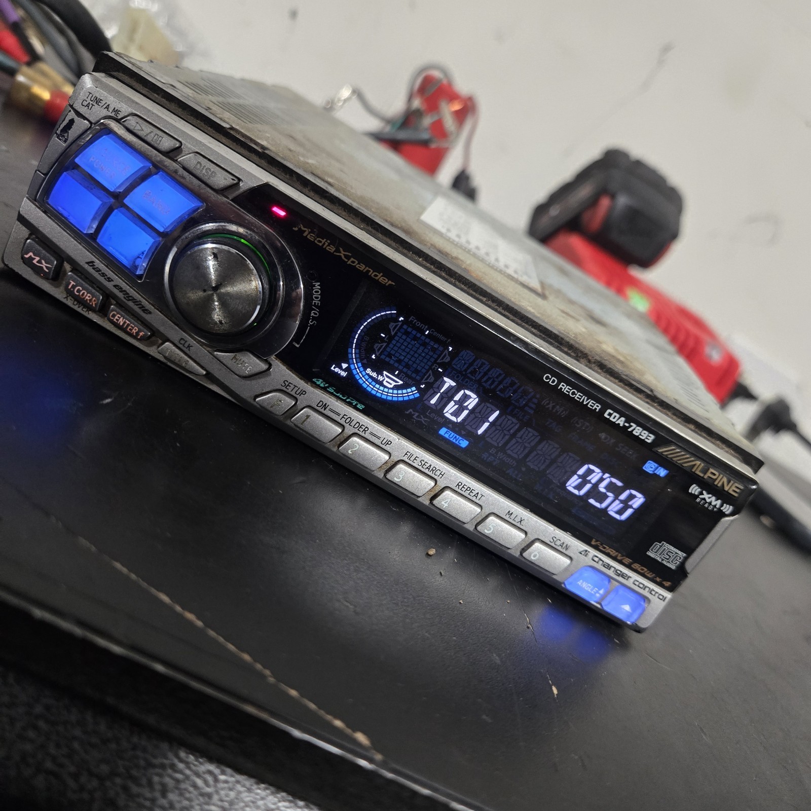 Alpine CDA-7893 CD Player In Dash Receiver FM/AM With Remote Car Audio Radio