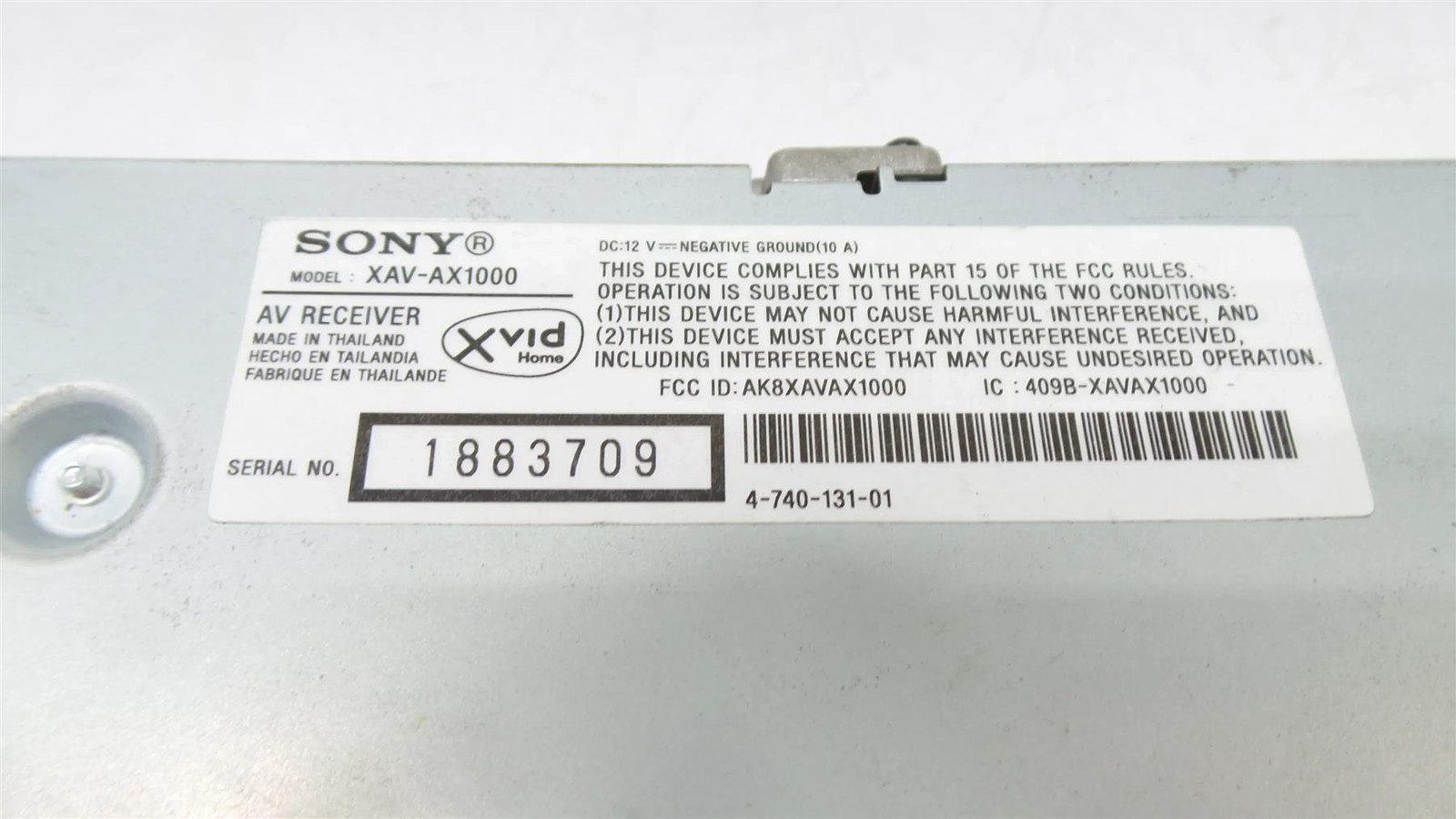 SONY XAV-AX1000 AV RECEIVER CAR RADIO – Free Shipping