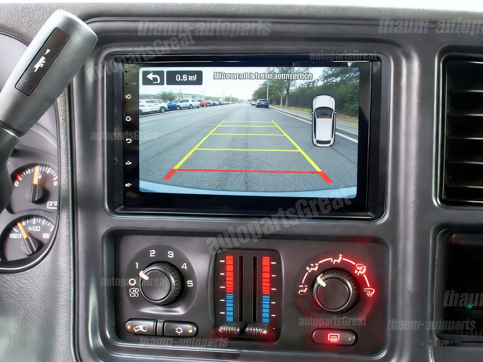 GPS CarPlay Car Radio Camera For 2003 -2006 GMC Sierra 1500 2500 3500 Player CAM