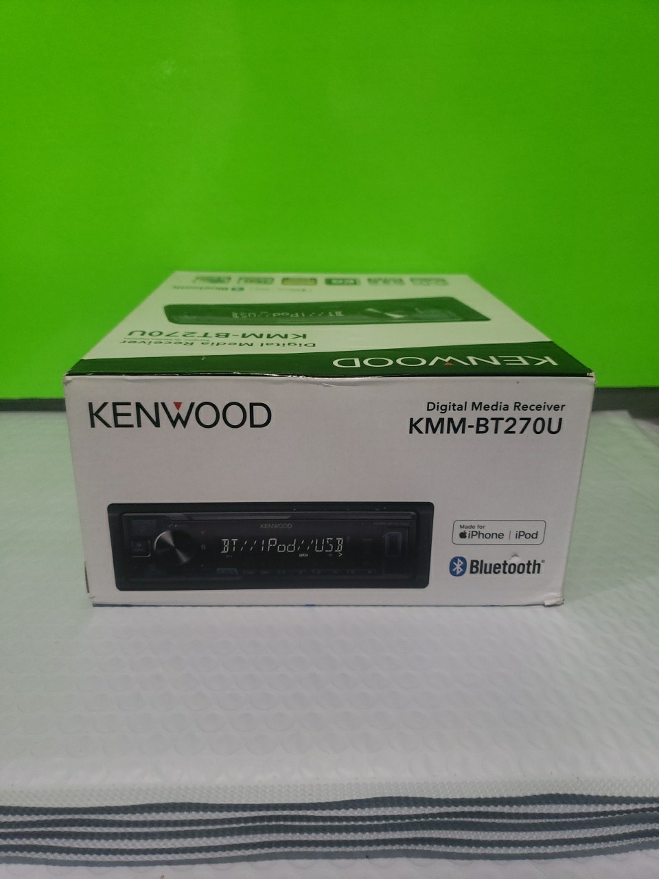 KENWOOD KMM-BT270U Bluetooth Digital Media Car Stereo USB AM/FM MP3 LCD Open