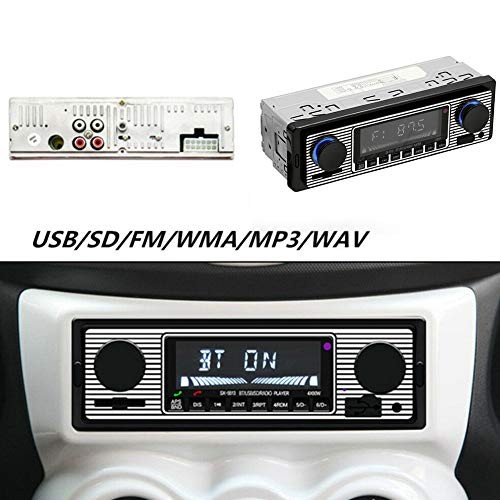 Car Stereo for Bluetooth, Retro Car FM Radio Smart Player, Electronic Auto FM