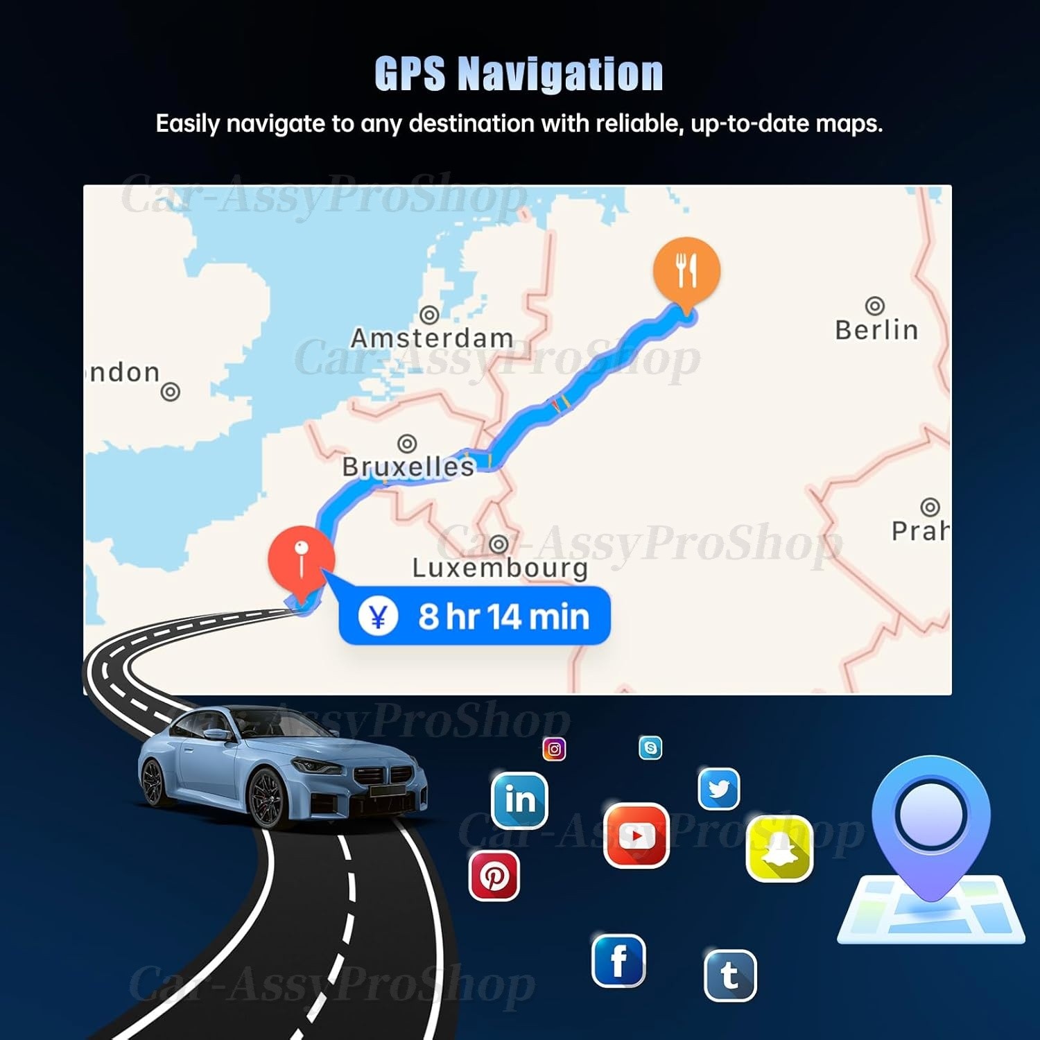 For Ford F250 2004-2014 7″ Android 13 Carplay Car Stereo Radio GPS Navi 2+32GB