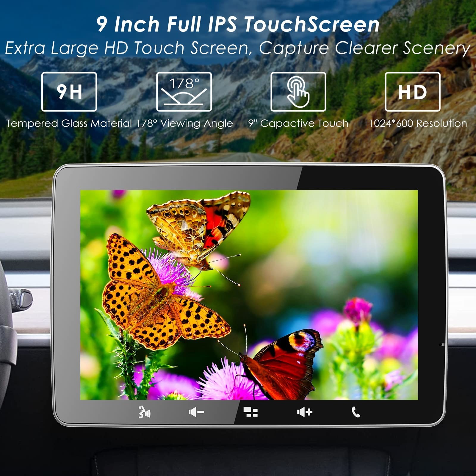 Stiflix Single Din 9″ IPS Car Stereo CarPlay Android Auto Bluetooth USB – NEW