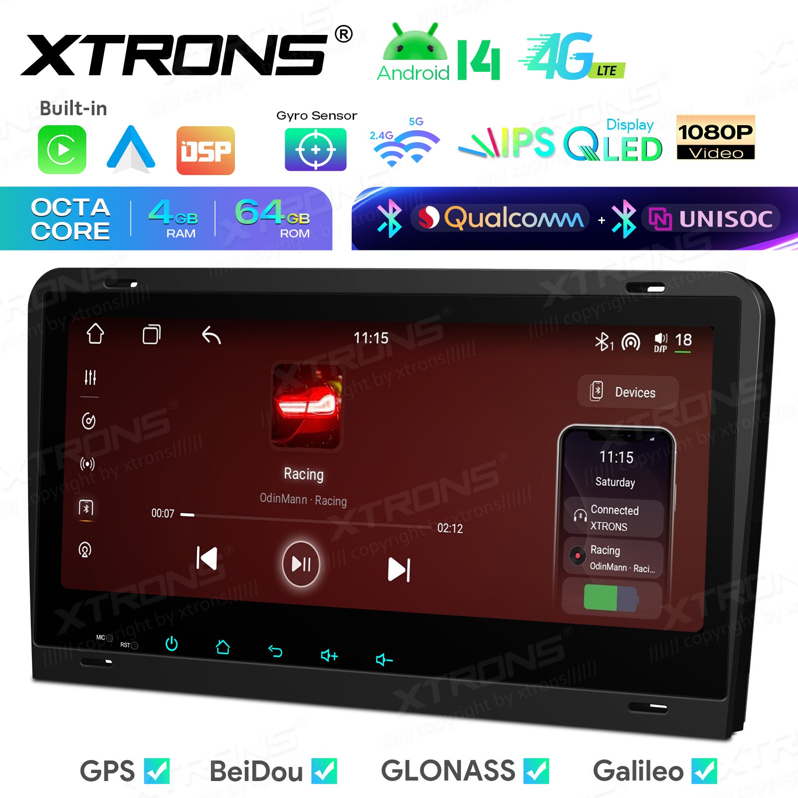 CarPlay Android Auto for Audi A3 S3 RS3 Android 14 8.8″ IPS Car Stereo Dual BT