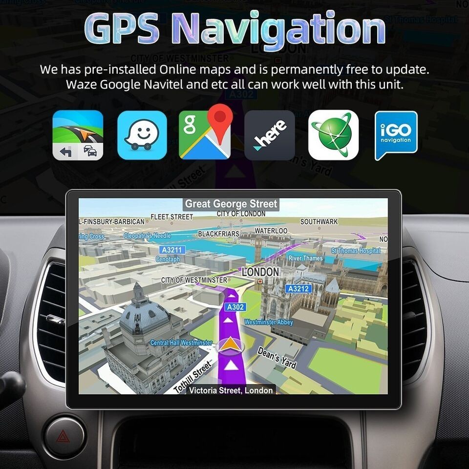 For Chevrolet Silverado Sierra CarPlay Android Car Stereo Radio GPS Mobile Maps