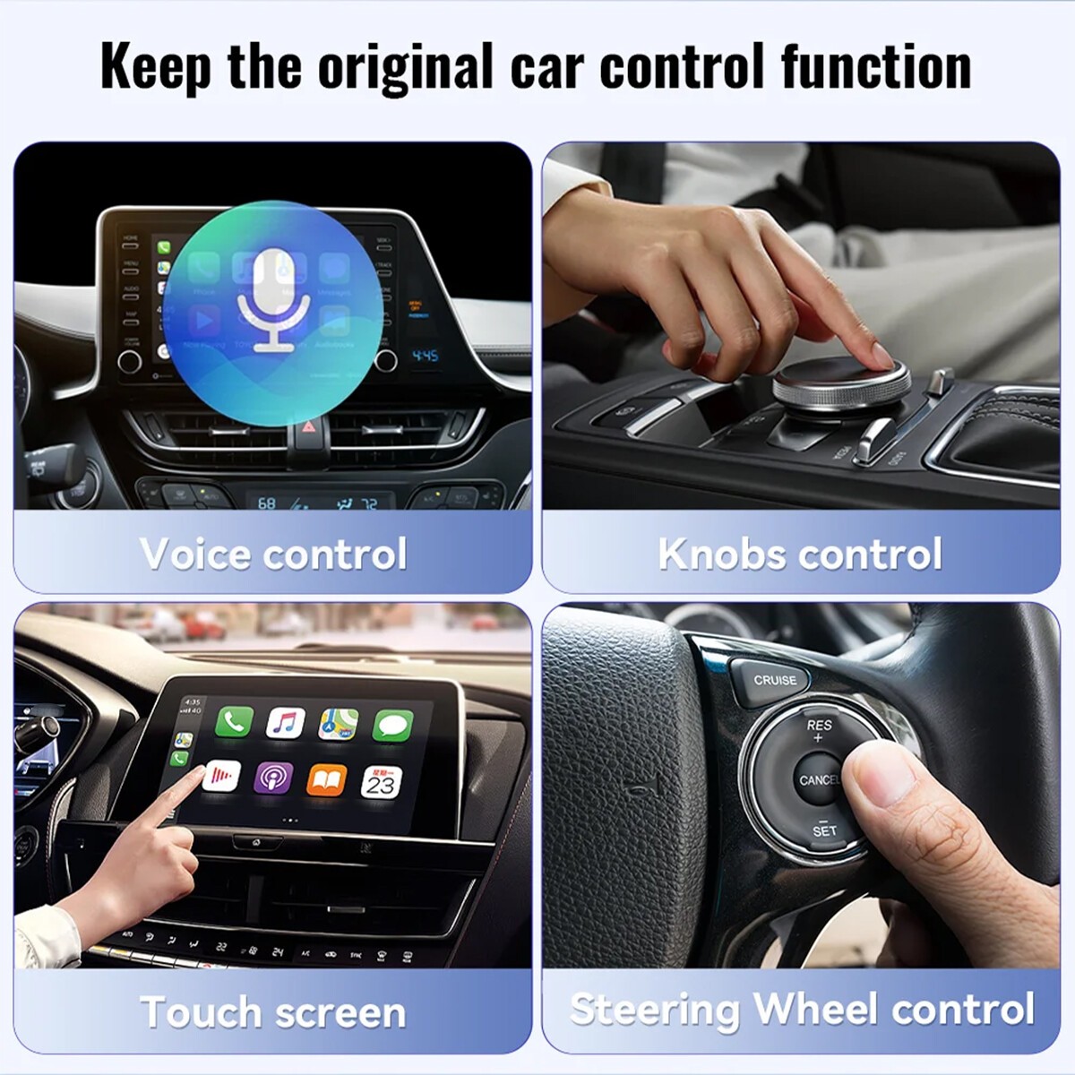 For Wireless CarPlay AI Box Android Auto Adapter WIFI Converter Netflix YouTube