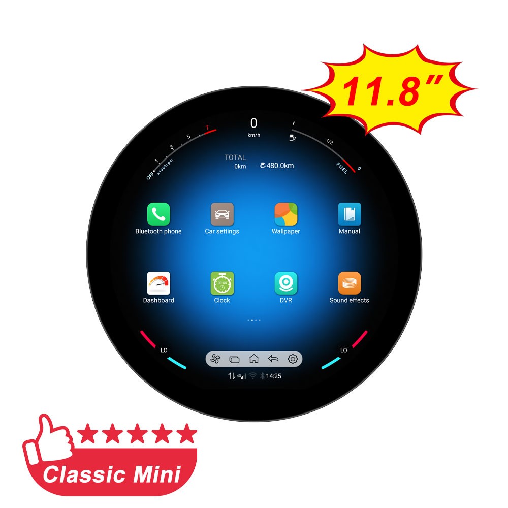 Android For BMW Mini Cooper R56 R60 2007-2014 Car Multimedia Video Player 11.8″