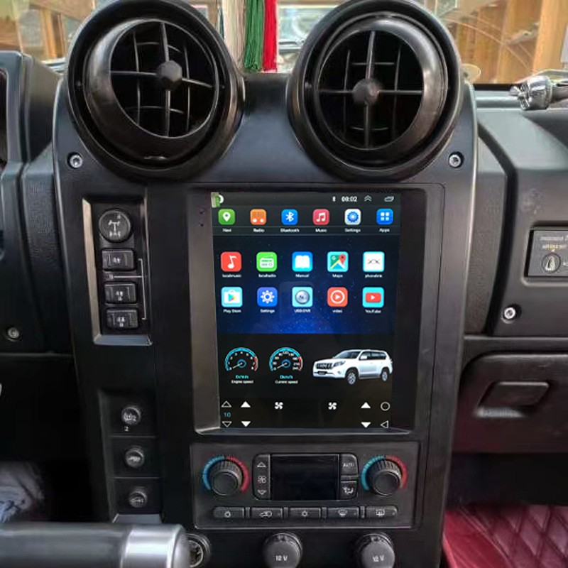 4+32GB Android 13 9.7″ Carplay Car Radio Stereo GPS Navi For Hummer H2 2002-2007