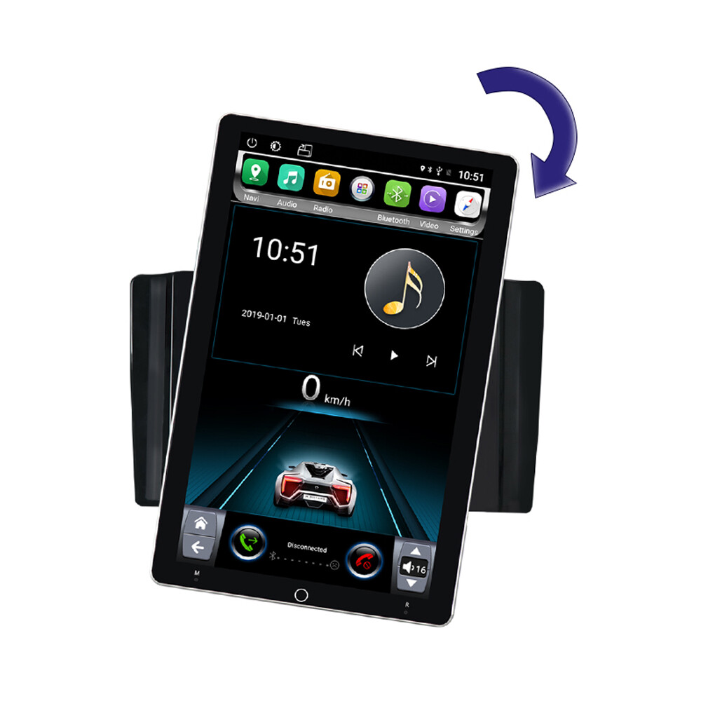 Android 11.0 10.1″ Rotatable Screen Car Stereo Radio GPS Wifi 2Din FM OBD 2+16GB