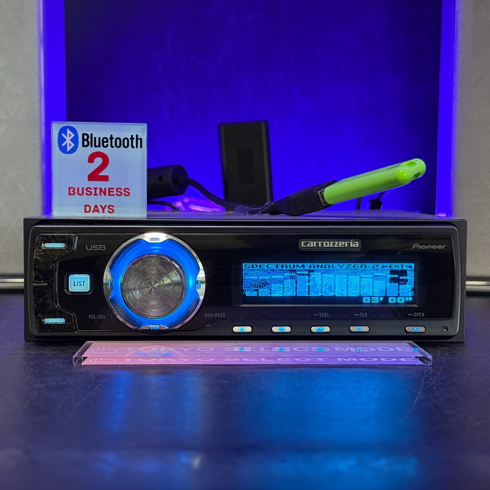 Pioneer Carrozzeria DEH-P620 1DIN Car Audio CD USB AUX Added Bluetooth In Stock