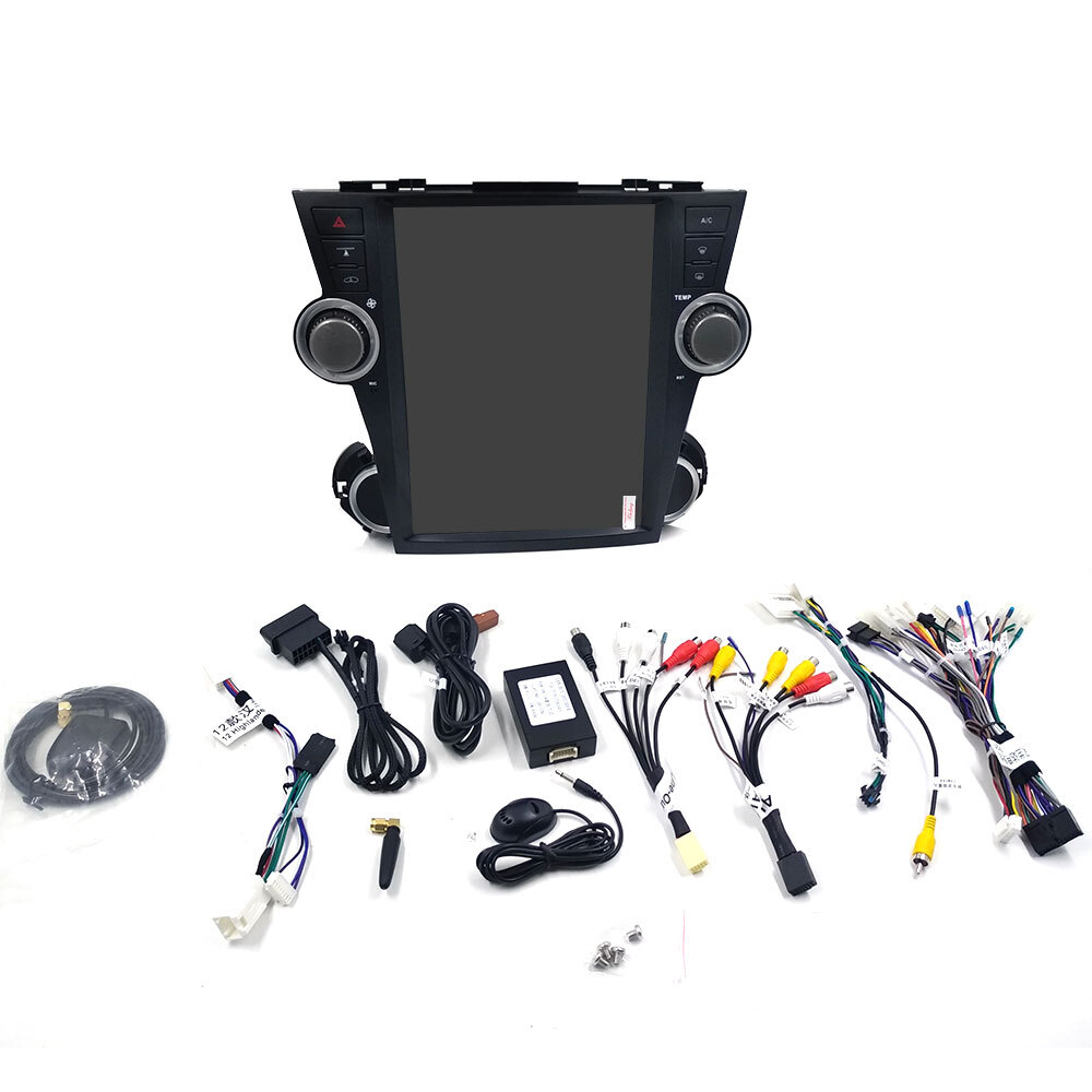 12.1″HD Car Video Player for Toyota Highlander 2009-2013 BT Music GPS WiFi DSP