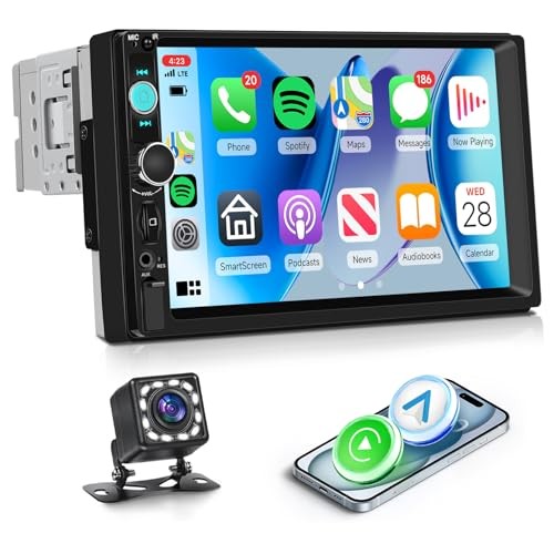 7 Inch Single Din Car Stereo MP5 Multimedia Player with Wireless Carplay