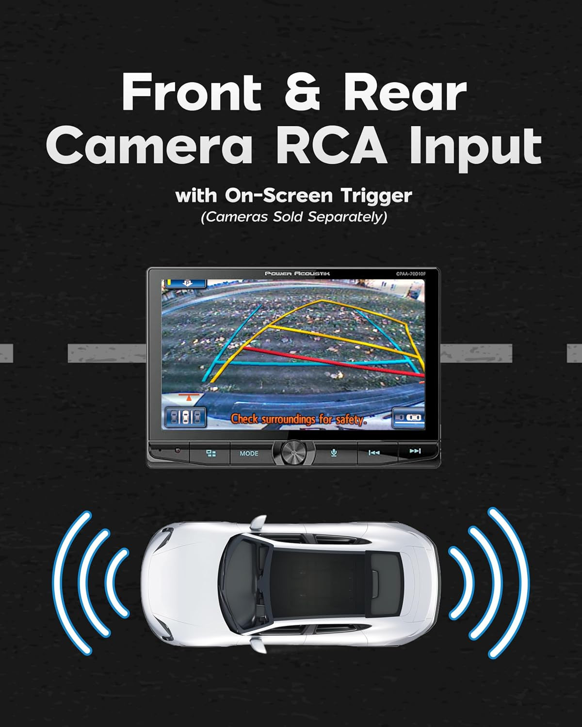 10.6″ Double DIN Car Stereo – Apple Carplay & Android Auto, Bluetooth, DVD Playe