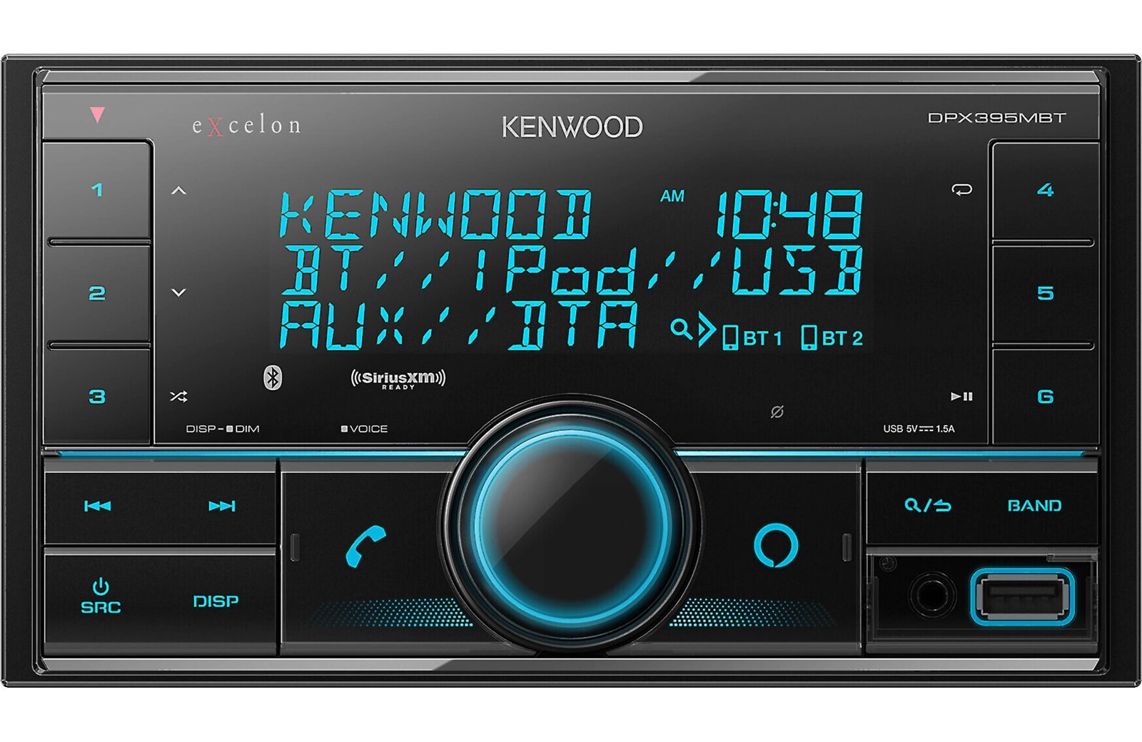 Kenwood Excelon 2-DIN Media Receiver with Bluetooth and Built-in Alexa