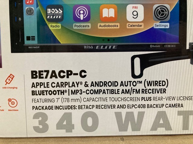 Boss Audio 7″ Touchscreen Car Stereo w/ Apple CarPlay & Android Auto, BE7ACP-C