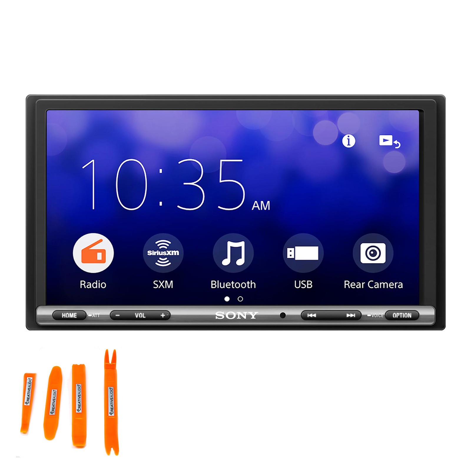 Sony XAV-AX3200 6.95″ Media Receiver with WebLink Cast and Safety First Backu…