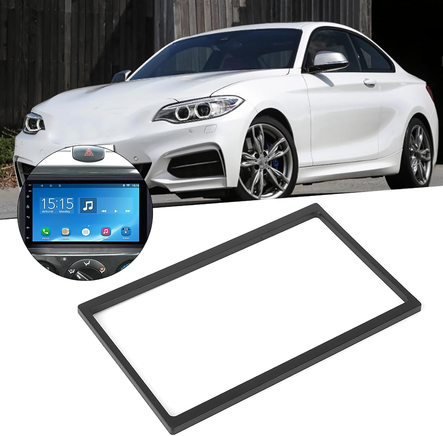 Car Stereo Audio Frame, Universal Car 7 Inch 2 Din Dashboard Mount Trim Car D…
