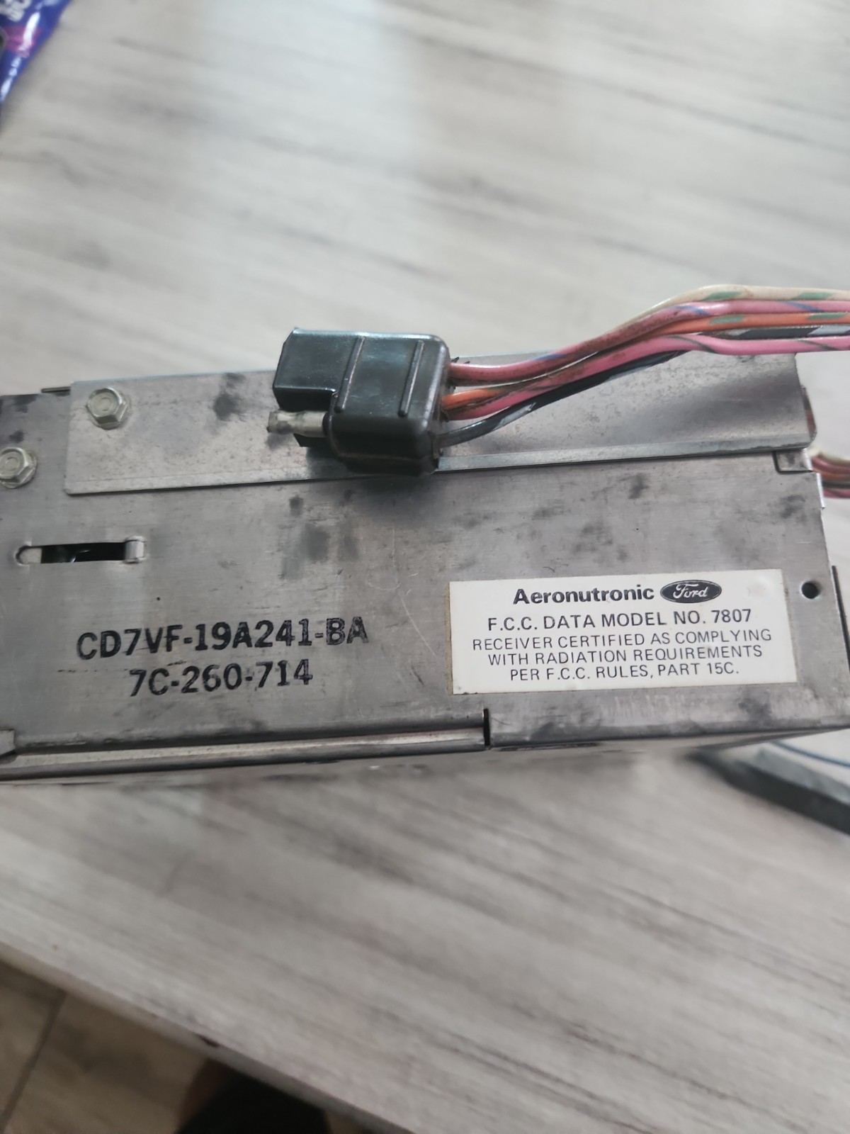 Ford Radio STEREO AM FM T BIRD COUGAR MUSTANG Mercury 4 Channel Aeronutronic OEM