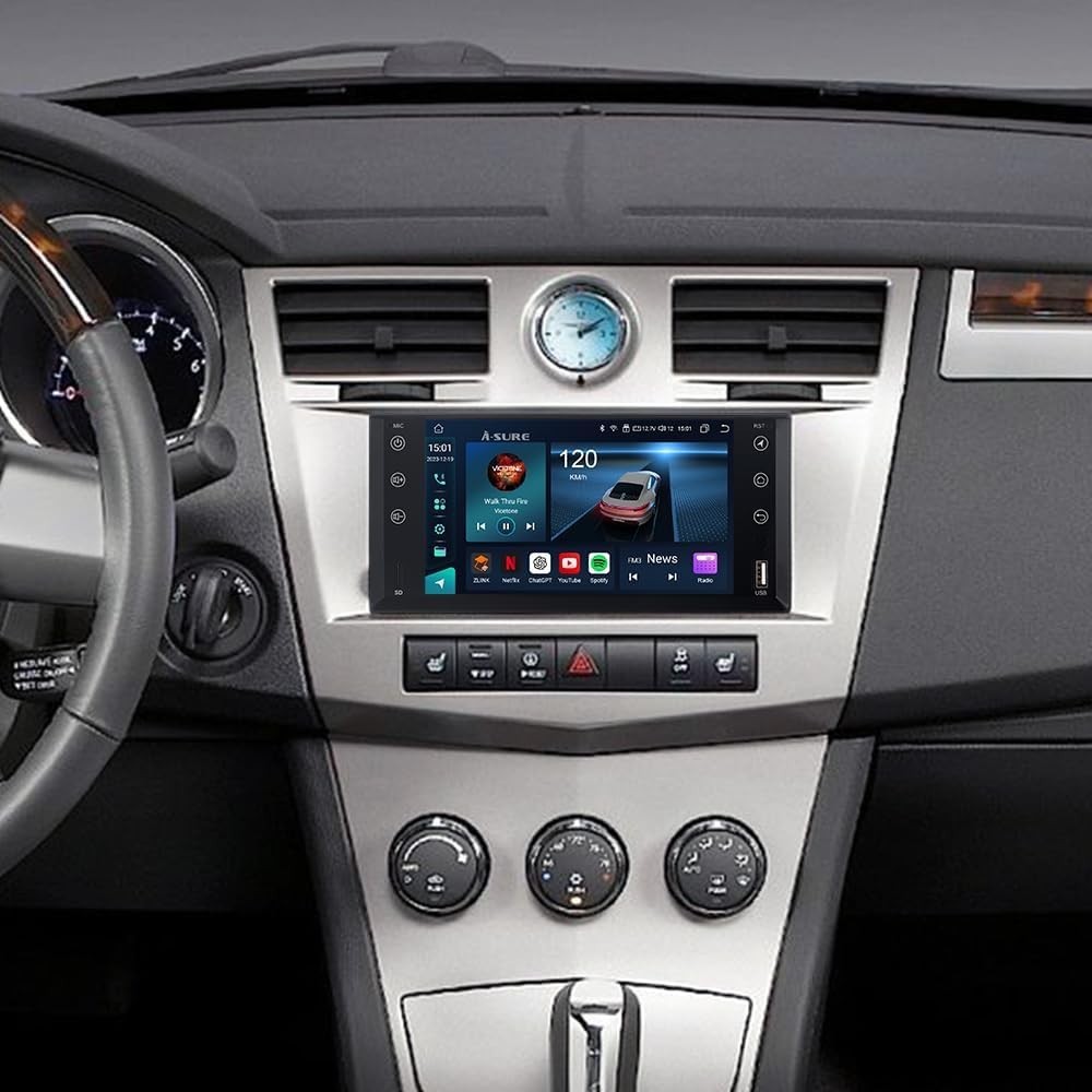 7″ Android Screen Carplay Car GPS Stereo Radio For Jeep Wrangler Dodge Chrysler